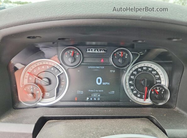 1C6RR7LT3JS343538 2018 RAM 1500 Синий Вид щитка приборов