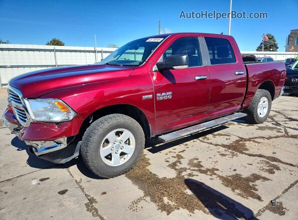 1C6RR7LT5JS112107 2018 RAM 1500 Burgundy Przód lewy
