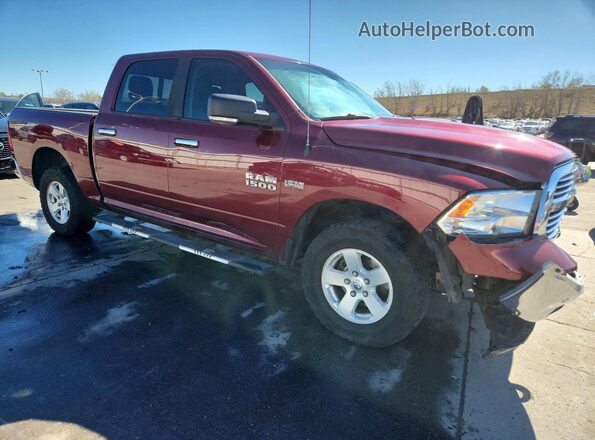 1C6RR7LT5JS112107 2018 RAM 1500 Burgundy Przód prawy