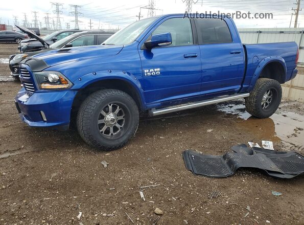1C6RR7MT1GS217833 2016 RAM 1500 Blue Передня ліва чверть