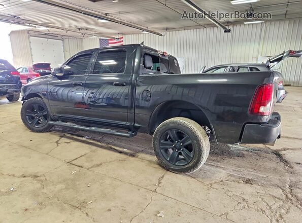 1C6RR7MT3JS145864 2018 RAM 1500 Черный Задняя левая четверть