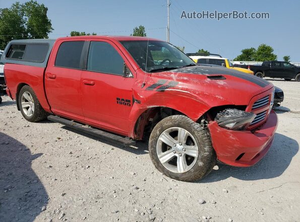 1C6RR7MTXGS290487 2016 RAM 1500 Red Przód prawy