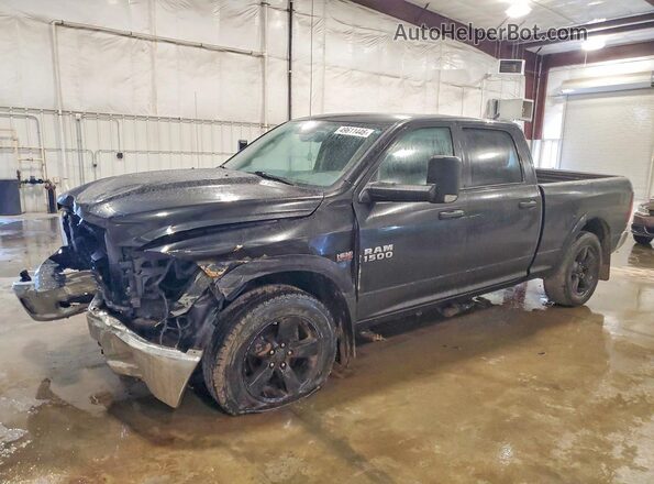 1C6RR7TT3JS165839 2018 RAM 1500 Черный Передняя левая четверть