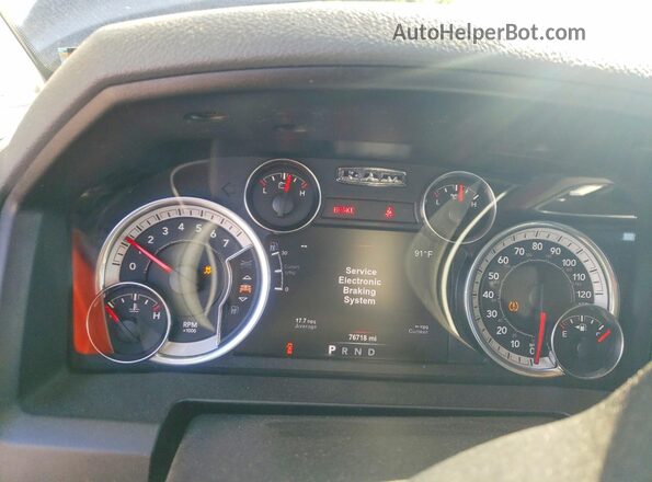 1C6RR7TT9JS302217 2018 RAM 1500 Blue Вид щитка приладів