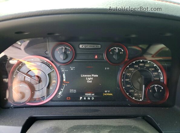 1C6RR7YT7HS509949 2017 RAM 1500 Gray Вид щитка приладів