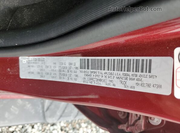 1C6RRECT2KN801011 2019 RAM 1500 Red Շարժիչի բաժամունքի տեսք