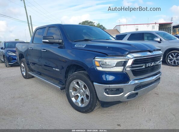 1C6RREFT0KN523091 2019 RAM 1500 Синий Передняя правая четверть