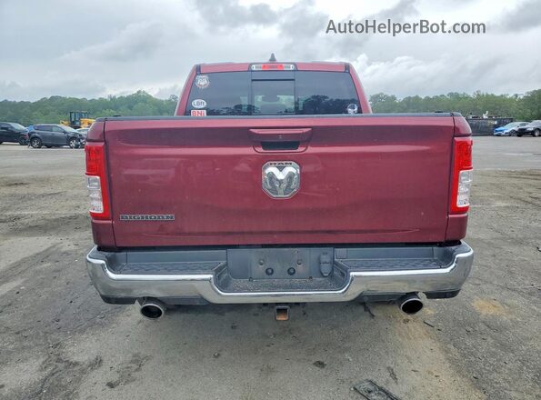 1C6RREFT5MN689738 2021 RAM 1500 Бордовый Вид сзади