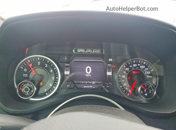 1C6RREFT5MN689738 2021 RAM 1500 Бордовый Вид щитка приборов