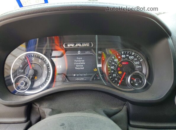 1C6RREJT4KN509475 2019 RAM 1500 Черный Вид щитка приборов