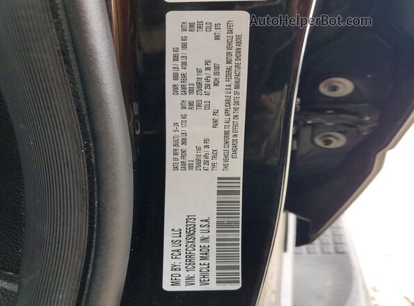 1C6RRFCGXSN553731 2025 RAM 1500 Black Widok naklejki z numerem VIN