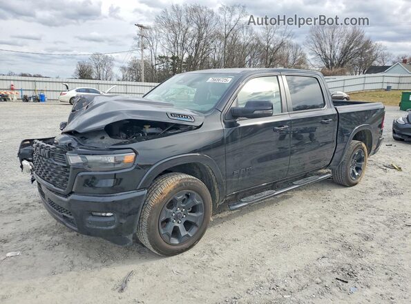 1C6RRFFG1SN503585 2025 RAM 1500 Черный Передняя левая четверть