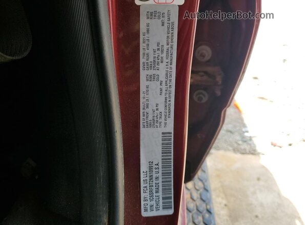 1C6SRFBT2NN109912 2022 RAM 1500 Maroon Widok komory silnika