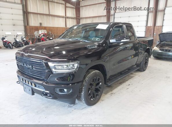 1C6SRFBT7KN886484 2019 RAM 1500 Черный Передняя левая четверть