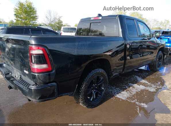 1C6SRFBTXMN558558 2021 RAM 1500 Черный Задняя правая четверть