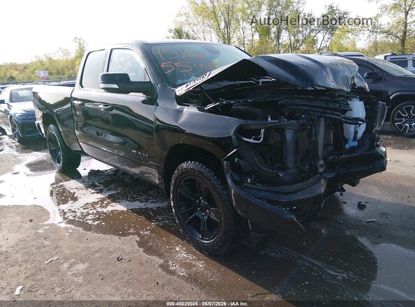 1C6SRFBTXMN558558 2021 RAM 1500 Черный Передняя правая четверть