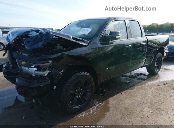 1C6SRFBTXMN558558 2021 RAM 1500 Черный Передняя левая четверть