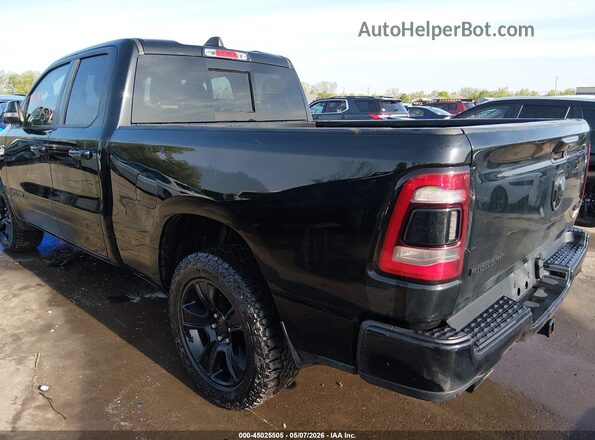 1C6SRFBTXMN558558 2021 RAM 1500 Черный Задняя левая четверть