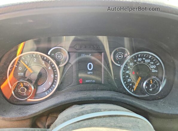 1C6SRFCT2MN671659 2021 RAM 1500 Белый Вид щитка приборов