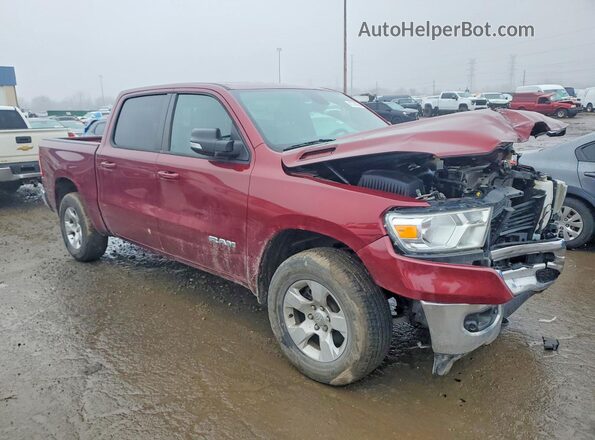 1C6SRFFT2MN565823 2021 RAM 1500 Бордовый Передняя правая четверть