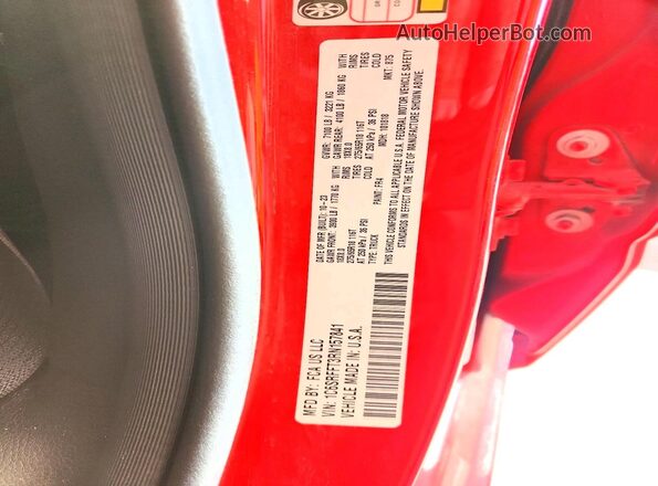 1C6SRFFT3RN157841 2024 RAM 1500 Red Widok naklejki z numerem VIN