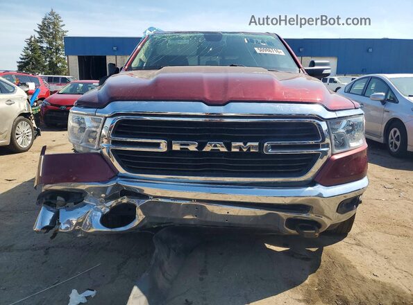 1C6SRFFT5KN585545 2019 RAM 1500 Burgundy Widok z przodu