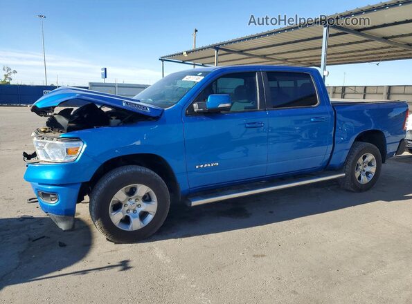 1C6SRFFTXMN514151 2021 RAM 1500 Blue Przód lewy
