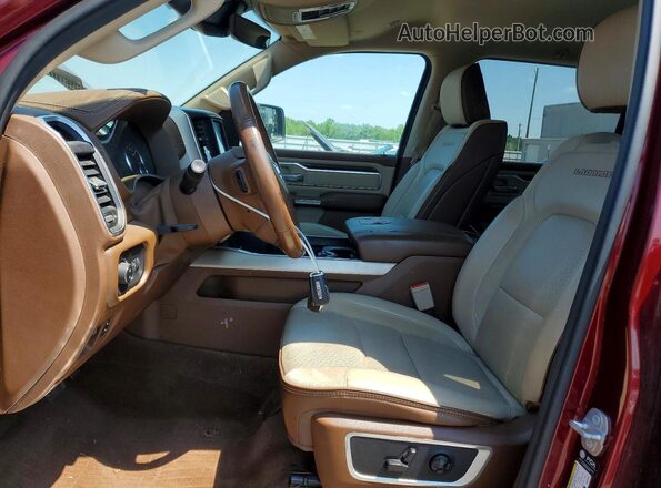 1C6SRFJT3MN525015 2021 RAM 1500 Burgundy Widok wnętrza z przodu