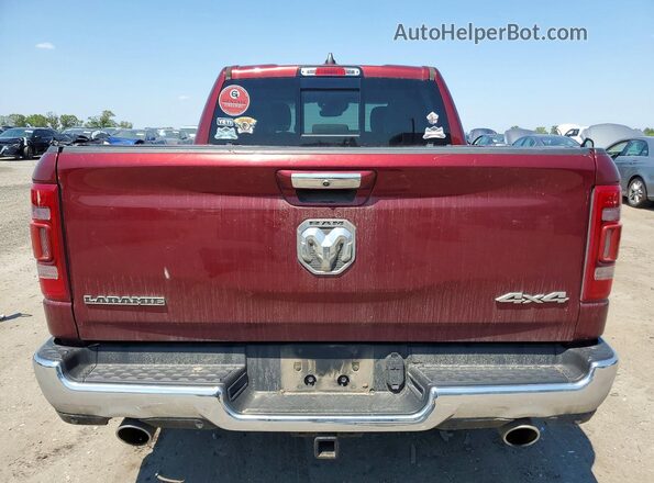 1C6SRFJT3MN525015 2021 RAM 1500 Burgundy Widok z tyłu