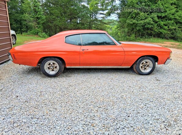 1D37F2B562404 1972 CHEVROLET CHEVELLE Orange Instrument cluster view