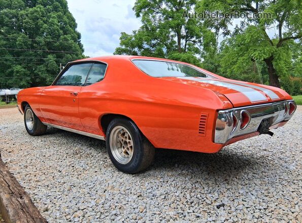 1D37F2B562404 1972 CHEVROLET CHEVELLE Orange Rear right