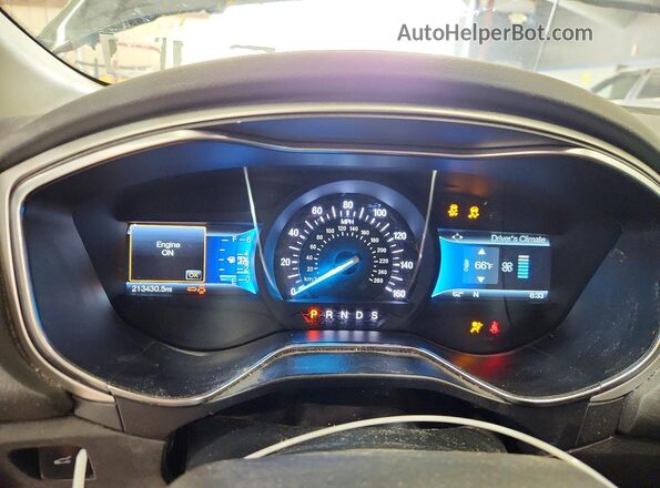 1FA6P0H76G5118600 2016 FORD FUSION Серый Вид щитка приборов