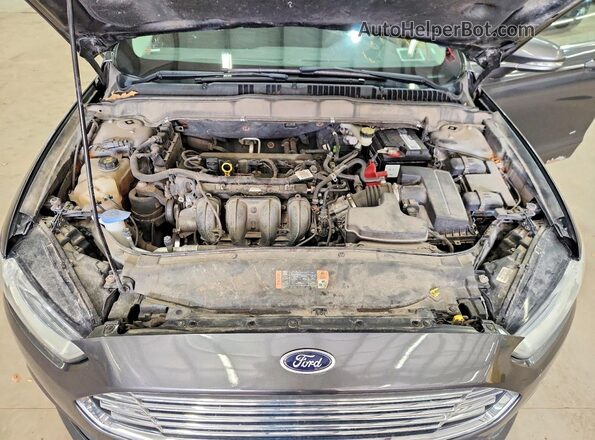 1FA6P0H76G5118600 2016 FORD FUSION Серый Вид задней части салона