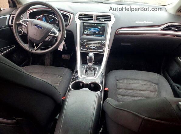 1FA6P0HD6G5122202 2016 FORD FUSION Серебряный Вид панели приборов