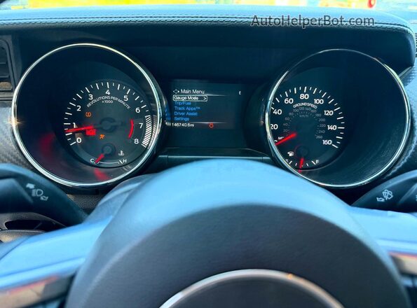 1FA6P8AM1G5260075 2016 FORD MUSTANG White Widok deski rozdzielczej