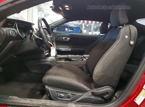 1FA6P8AM1G5273909 2016 FORD MUSTANG Red Вид салону спереду