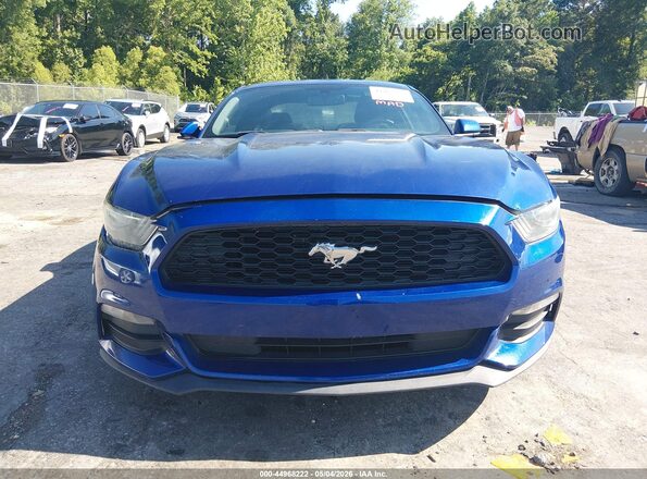 1FA6P8AM2G5218885 2016 FORD MUSTANG Синий Вид щитка приборов