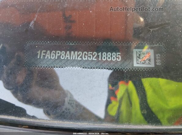 1FA6P8AM2G5218885 2016 FORD MUSTANG Синий Вид подкапотного пространства