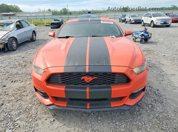 1FA6P8AM3G5219057 2016 FORD MUSTANG Orange Front view