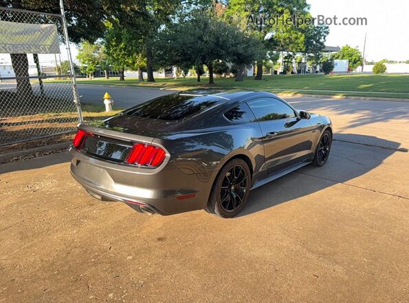1FA6P8AM4H5340049 2017 FORD MUSTANG Gray Delantero derecho