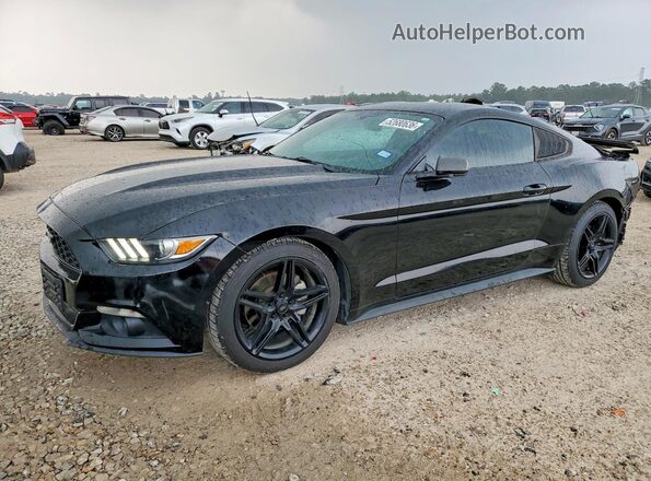 1FA6P8AM6G5241912 2016 FORD MUSTANG Черный Передняя левая четверть