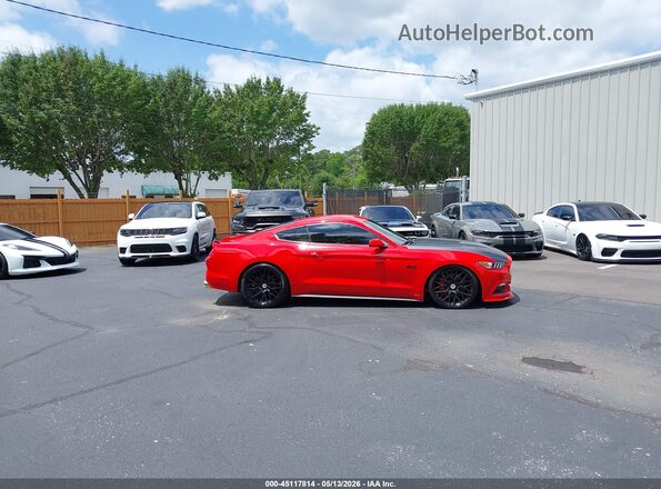 1FA6P8CF0H5312005 2017 FORD MUSTANG Red Vista del cuadro de instrumentos