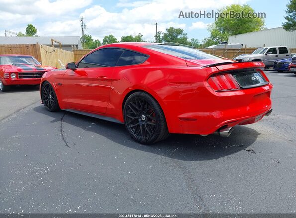 1FA6P8CF0H5312005 2017 FORD MUSTANG Red Trasero izquierdo