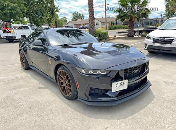 1FA6P8CF0R5414566 2024 FORD MUSTANG Серый Передняя левая четверть