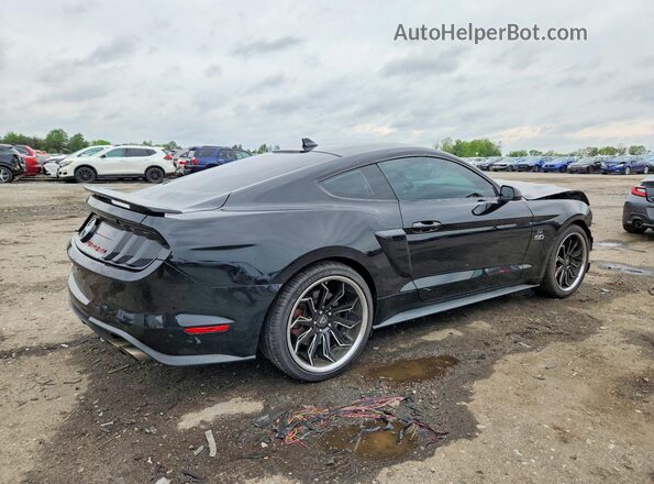 1FA6P8CF1M5155191 2021 FORD MUSTANG Черный Задняя правая четверть