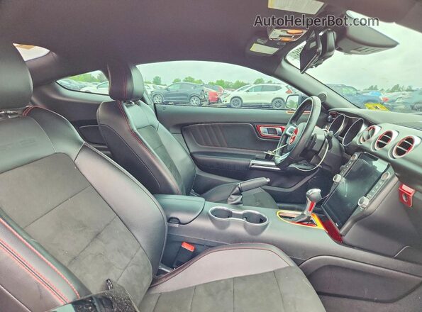 1FA6P8CF1M5155191 2021 FORD MUSTANG Черный Вид задних сидений