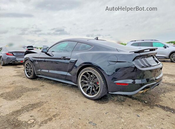 1FA6P8CF1M5155191 2021 FORD MUSTANG Черный Задняя левая четверть