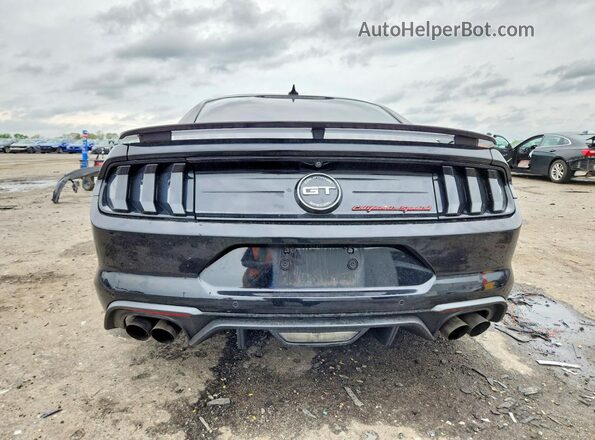 1FA6P8CF1M5155191 2021 FORD MUSTANG Черный Вид сзади