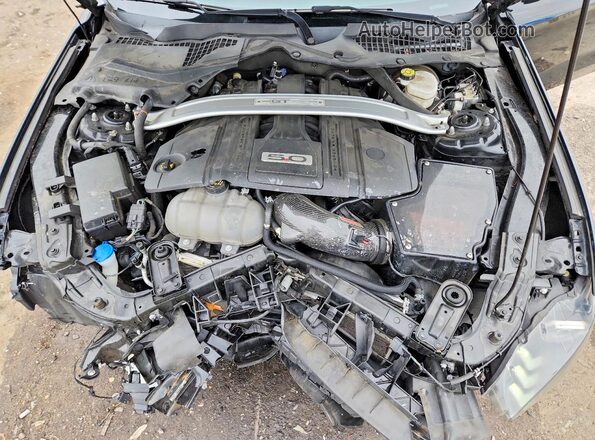 1FA6P8CF1M5155191 2021 FORD MUSTANG Черный Вид задней части салона