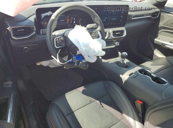 1FA6P8CF1S5412623 2025 FORD MUSTANG Red Dashboard view